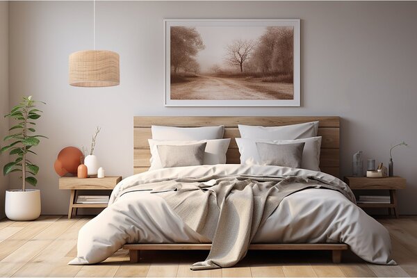 Závěsné svítidlo Rattan, 1x ratanové stínítko, (fi 35cm), w