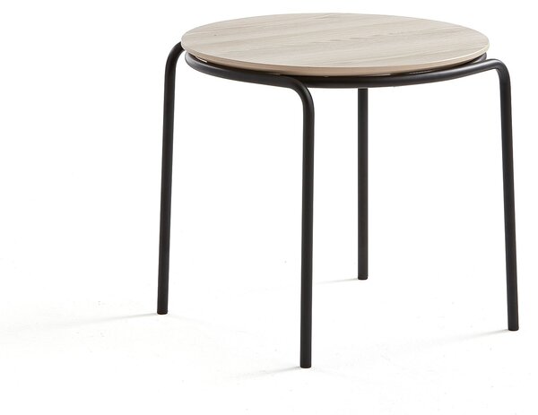 AJ Produkty Konferenční stolek Ashley, Ø570 mm, výška 470 mm, černá, jasan