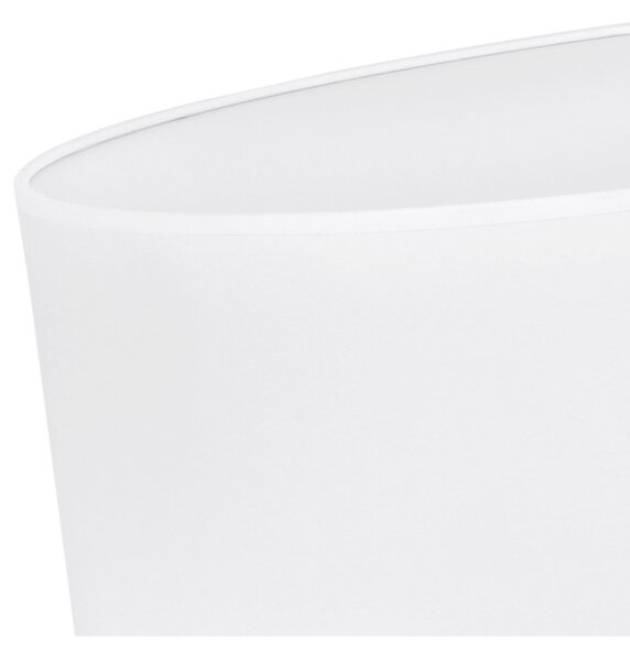 Stropní svítidlo Gaja, 1x bílé textilní stínítko, (bílé plexisklo), (fi 40cm)