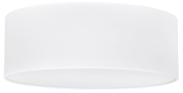 Stropní svítidlo Gaja, 1x bílé textilní stínítko, (bílé plexisklo), (fi 40cm)