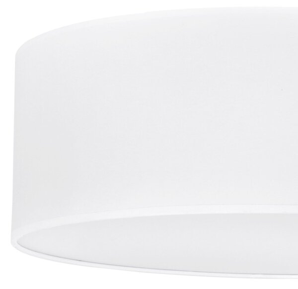 Stropní svítidlo Gaja, 1x bílé textilní stínítko, (bílé plexisklo), (fi 50cm)