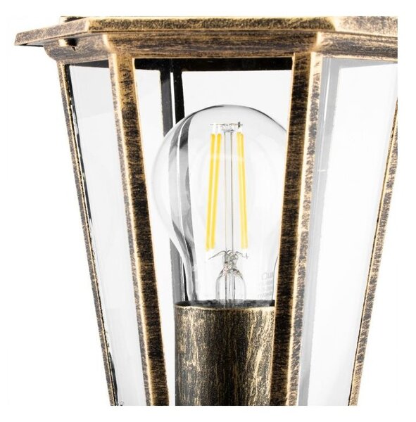 Vonkajšia záhradná lampa 110 cm Patina E27 LUMILED