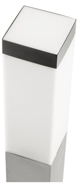 Vonkajšie záhradné svietidlo E27 SQUARE INOX 65cm