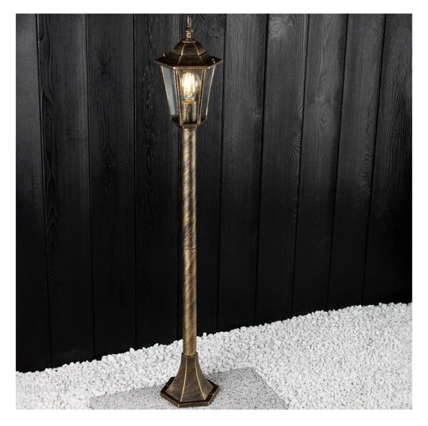 Vonkajšia záhradná lampa 110 cm Patina E27 LUMILED
