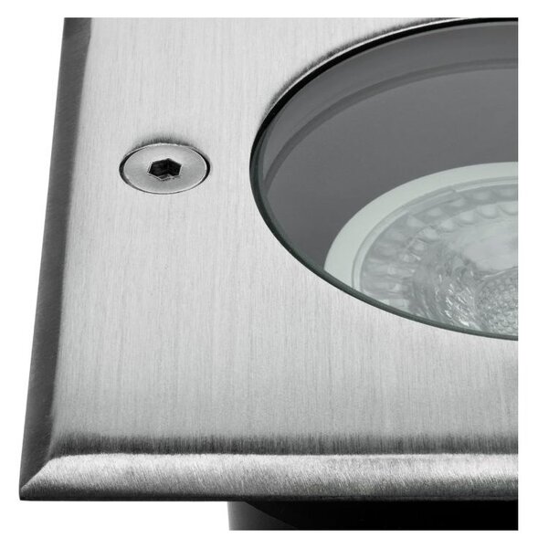 Štvorcové LED záhradné svietidlo s rampou GU10 LUMILED