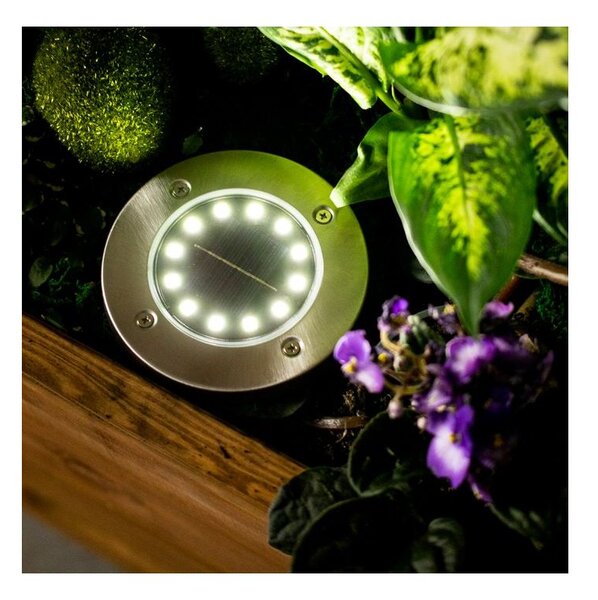 Sada 4x Záhradná lampa SOLAR 12x LED 1W LUMILED