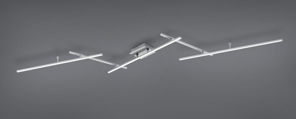Trio 628410507 LED přisazené stropní svítidlo Arvin 1x22W+8W | 2600lm | 2700-6500K | RGB - nastavitelné, dálkové ovládání, stmívatelné, oddělené vypínače, matný nikl