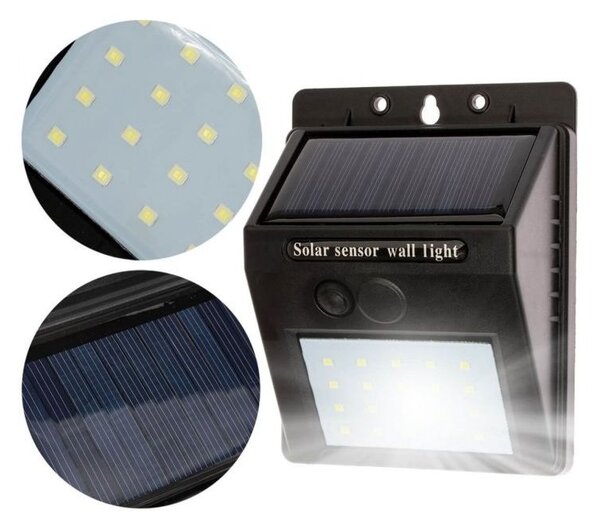 4x Solárne LED záhradné svietidlo 3W 5500-6000K