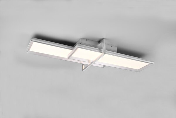Trio 672110505 LED přisazené stropní svítidlo Charleston 1x21W+12W | 2600lm+1600lm | 3000K - hliník