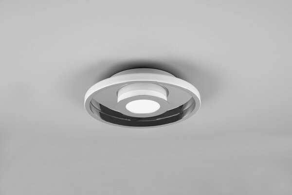 Trio 680810306 LED stropní svítidlo Ascari 1x28W | 3200lm | 3000K | IP44 - 3 fázové stmívání, chrom
