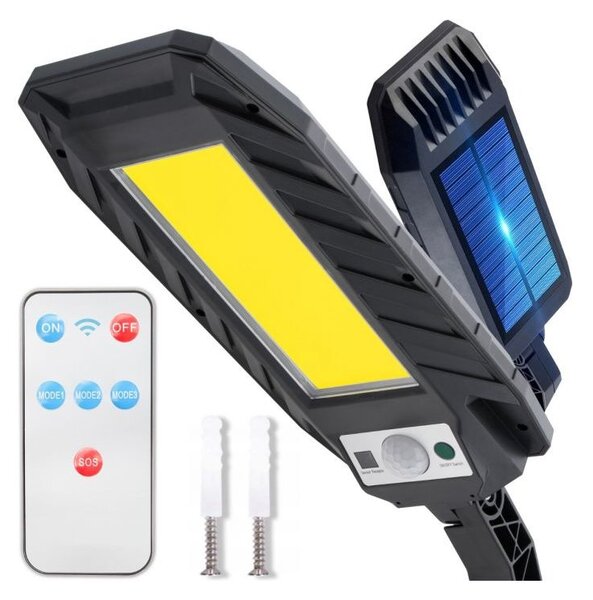 Solárne pouličné svetlo LED 10W pohybový senzor + ovládač