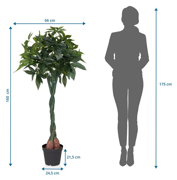UMĚLÁ ROSTLINA pachira aquatica MID.YOU - Umělé rostliny, Online Only