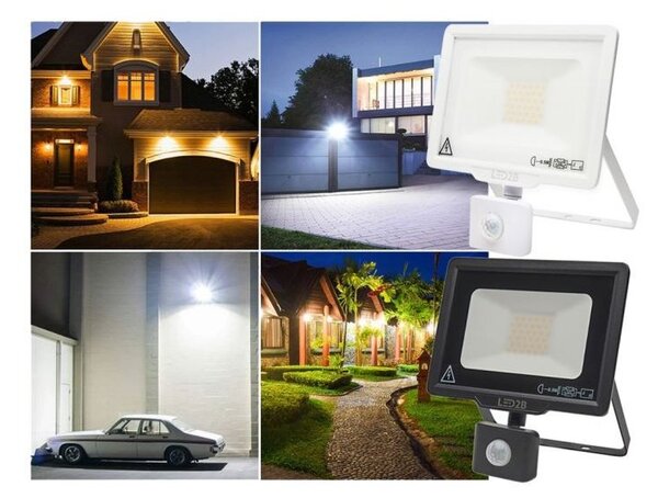 KOBI LED Reflektor 20W s pohybovým senzorom 4000 K 1600 lm
