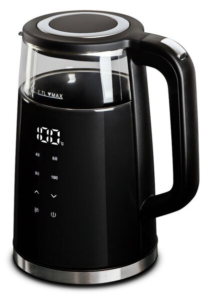 Rychlovarná konvice s regulací teploty digitální 1,7 l Matte Black Collection