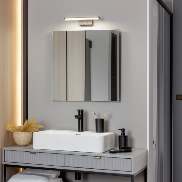 Brilagi - LED Koupelnové osvětlení zrcadla VESTRA LED/6W/230V 30 cm IP44 černá