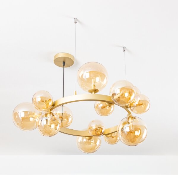 Brilagi - LED Lustr na lanku MILLA 15xG9/3W/230V zlatá