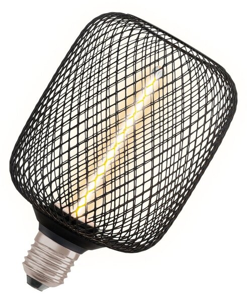 LED stropní světlo E27 SQUARE BLACK, laditelná teplá bílá