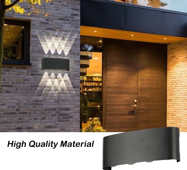 Brilagi - LED Venkovní nástěnné svítidlo FLAREBOX LED/8W/230V černá IP65