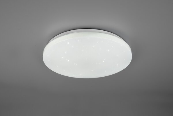 Trio R62381100 LED stropní svítidlo Kira 1x18W | 2000lm | 3000K-6000K | RGB - paměťová funkce, stmívatelné, noční režim, dálkové ovládání, hvězdný efekt, bílá