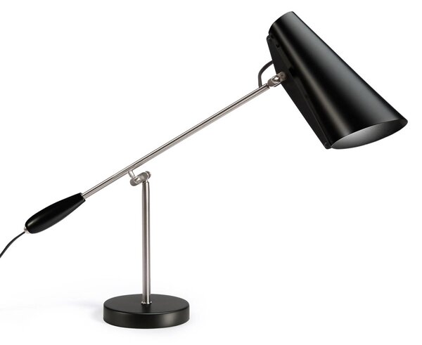 Northern Birdy - stolní lampa v černé a ocel