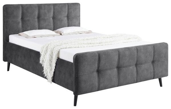 ČALOUNĚNÁ POSTEL, 140/200 cm antracitová MID.YOU - Jednolůžkové postele, Online Only