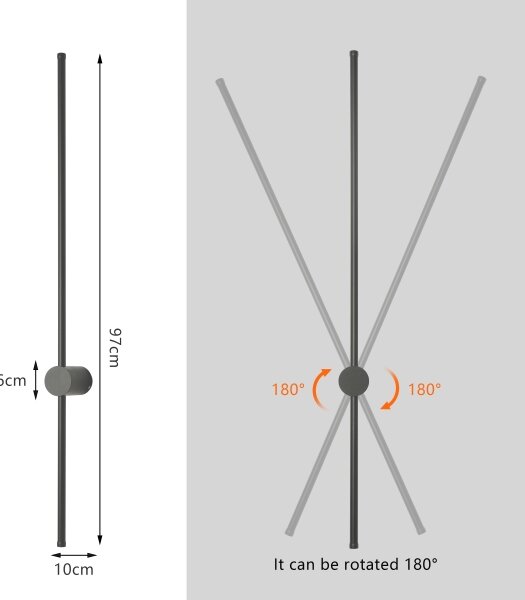 Brilagi - LED Venkovní nástěnné svítidlo AURA LED/20W/230V 4000K IP54 antracit