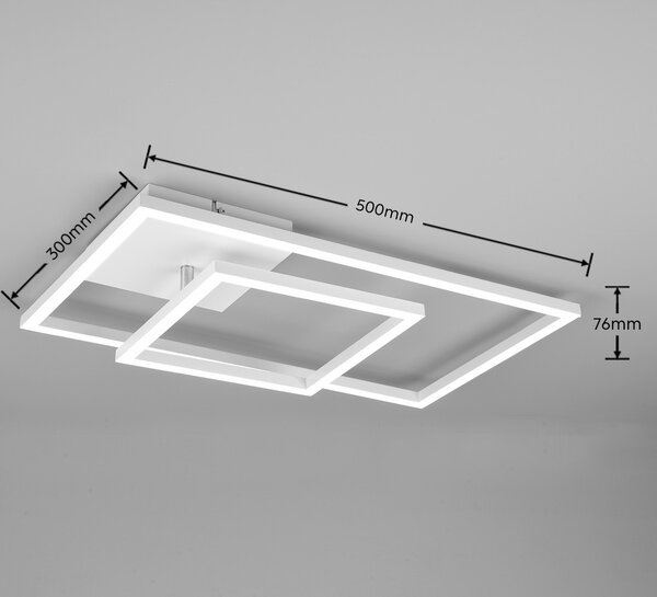 Trio R62642131 LED přisazené stropní svítidlo Padella 1x25W | 3000lm | 4000K - nastavitelné, 3 fázové stmívání, bílá