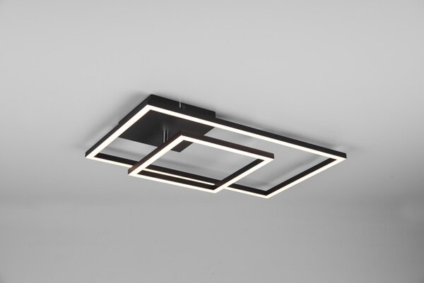 Trio R62642132 LED přisazené stropní svítidlo Padella 1x25W | 3000lm | 3000K - nastavitelné, 3 fázové stmívání, černá