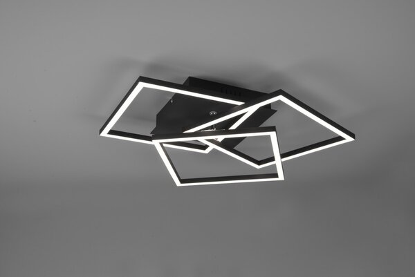 Trio R62883132 LED přisazené stropní svítidlo Mobile 1x28W | 3200lm | 2700K-6000K - stmívatelné nastavitelné, dálkové ovládání, noční režim, černá