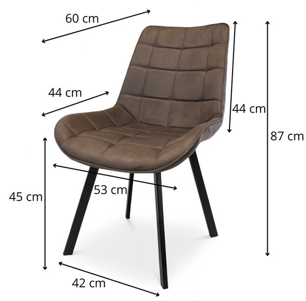 Vikio Jídelní set pro 4 osoby 160x90 cm dub-hnědá VJS116-41H