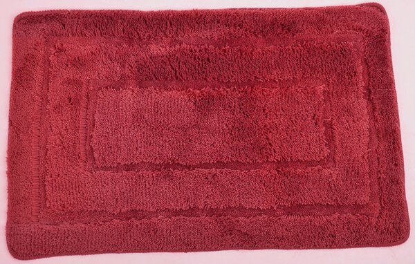 Vesna | Koupelnová předložka 50x80 cm ACRYL, červená