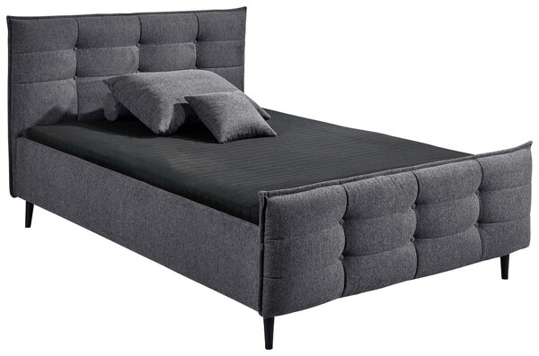 ČALOUNĚNÁ POSTEL, 140/200 cm antracitová MID.YOU - Jednolůžkové postele, Online Only