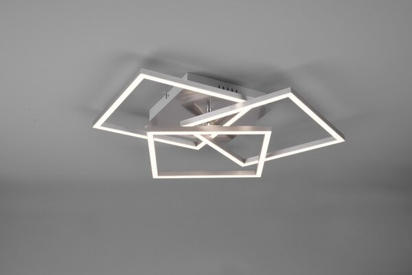 Trio R62883107 LED přisazené stropní svítidlo Mobile 1x28W | 3200lm | 2700K-6000K - stmívatelné nastavitelné, dálkové ovládání, noční režim, matný nikl