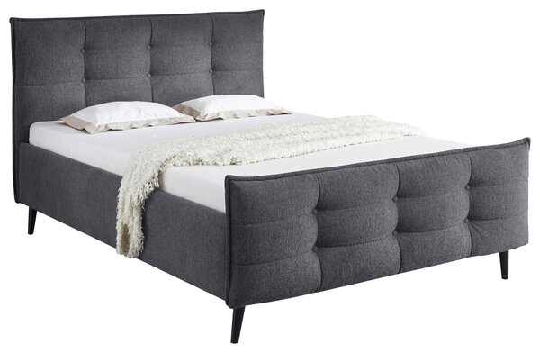 ČALOUNĚNÁ POSTEL, 140/200 cm antracitová MID.YOU - Jednolůžkové postele, Online Only