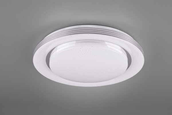 Trio R67045800 LED stropní svítidlo Atria 1x22,5W | 3700lm | 3000K-6000K -stmívatelné, paměťová funkce, dálkové ovládání, noční režim, hvězdný efekt, bílá