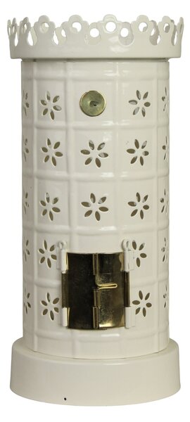 Kovový svícen Tiled Stove White
