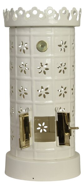Kovový svícen Tiled Stove White