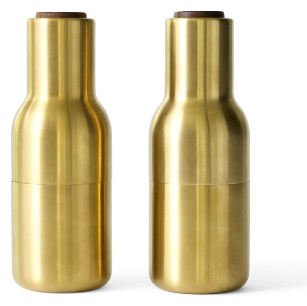 Audo (Menu) Mlýnky na sůl a pepř Bottle, set 2ks, brushed brass
