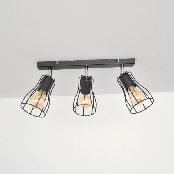 LED Bodové svítidlo TUBE II 3xE27/15W/230V černá