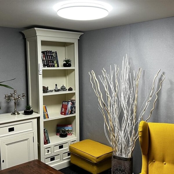 LED Stmívatelné stropní svítidlo LED/48W/230V 2700-6500K Wi-Fi Tuya + DO