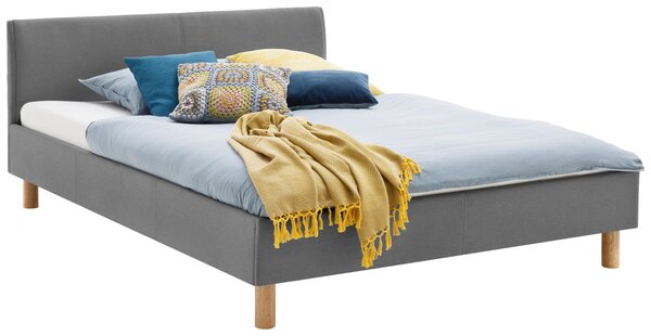 ČALOUNĚNÁ POSTEL, 120/200 cm světle šedá Livetastic - Jednolůžkové postele, Online Only