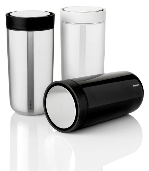 Stelton Termohrnek To Go Click 0.4 l, steel chalk