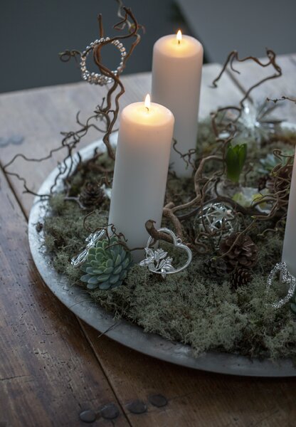Rosendahl Vánoční ozdoba Flower Garland - Silver RSD193