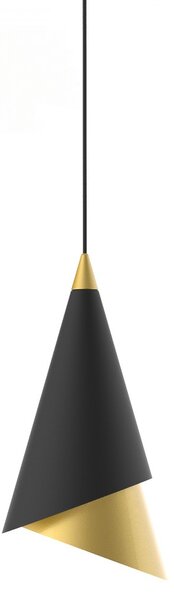 Italux PND-433128-1B LED závěsné stropní svítidlo Raalto 7.7W | 290lm | 3000K | IP20 - barva černá/zlatá