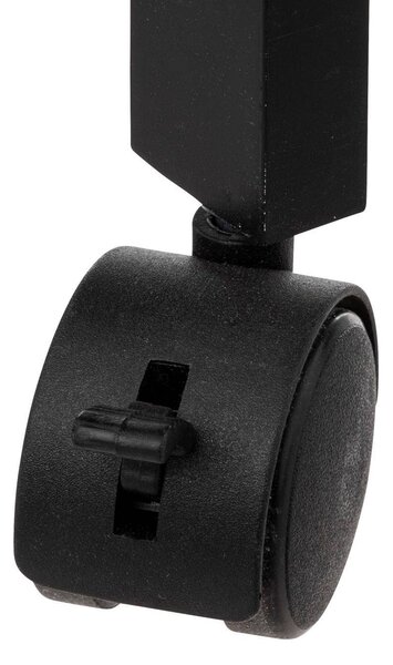 Extra úzký koupelnový regál na kolečkách, 3 police, šířka 15 cm, černý