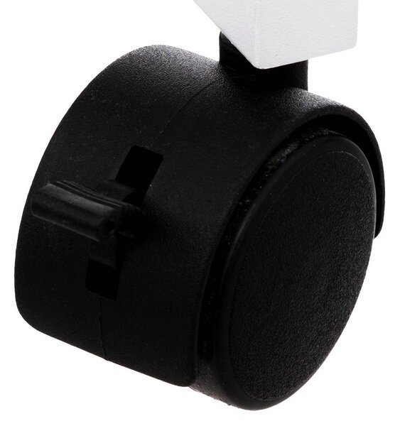 Extra úzký koupelnový regál na kolečkách, 3 police, šířka 15 cm, bílý