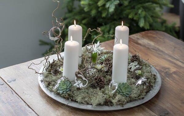 Rosendahl Vánoční ozdoba Flower Garland - Silver RSD193
