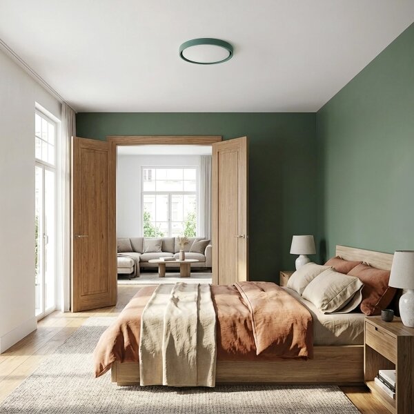 Brilagi - LED Stmív. svítidlo MATTEO LED/48W/230V 3000-6500K pr. 41 cm zelená+DO