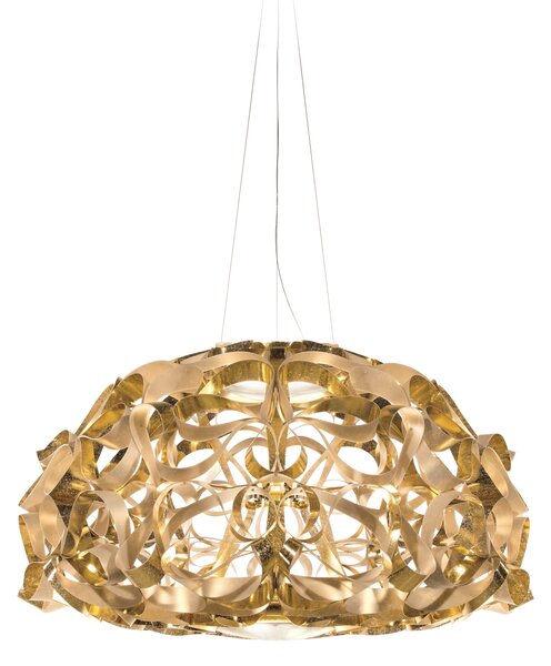 SLAMP QUASXL0GLD01T00000EU Quantica 120, rozměrné designové svítidlo, 8x12W E27, prům. 120cm