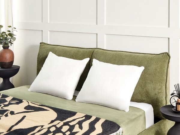 Sada 2 polštářů TRIGLAV Vysoká Polyester 50 x 60 cm Bílá